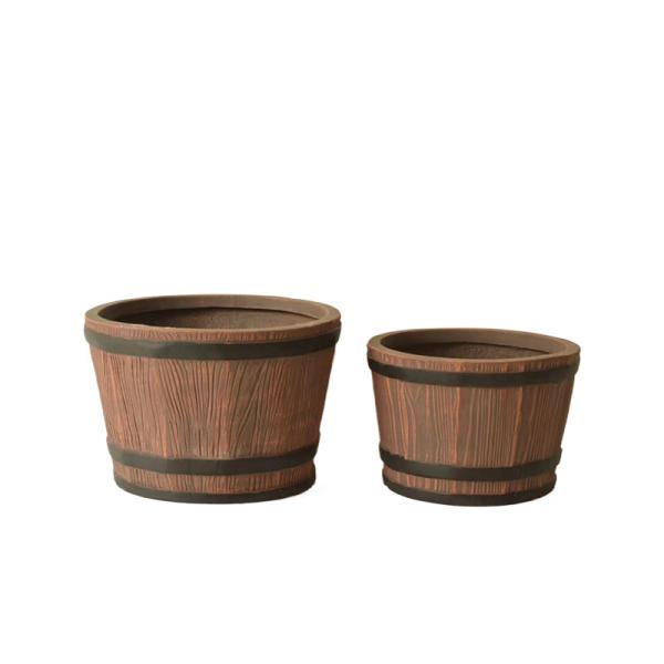 Buy cheap Indoor Hotel Garden Fiber Clay Planter With Hand Carved Finishing Customed Hand Carved Hand Carved Hand Carved from wholesalers