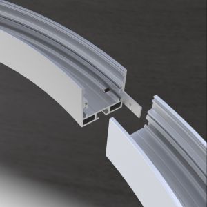 Buy cheap 35*35mm Circular LED Profile Strip Extrusion Anodized Aluminium Alloy from wholesalers