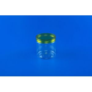 China Waterproof Empty Plastic Cans ,  Transparent Pet Coarse Cereals Bottle 420ml on sale