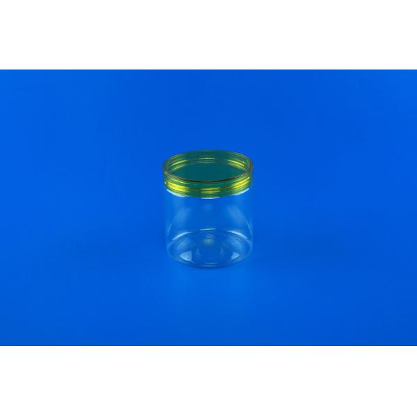 Quality Waterproof Empty Plastic Cans ,  Transparent Pet Coarse Cereals Bottle 420ml for sale