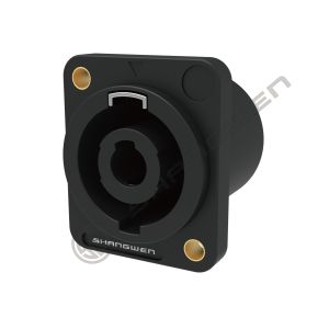 China D-Shape 4-Pin Industrial Electronics Loudspeaker Chassis Latch Lock Plastic Copper Male Bronze Pillar Speaker Connector on sale