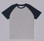 Buy cheap Small Quantity Clothing OEM Factory 230g Raglan Round Neck Short - Sleeved 100% Cotton T - Shirt from wholesalers