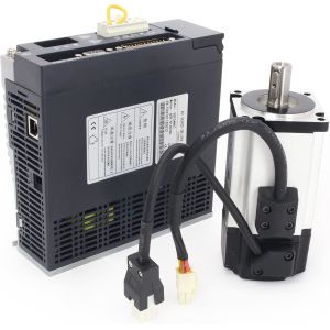 CNC Controller AC Servo Motor Kit 3000rpm 64Ncm 200W 17 Bit Magnetic Encoder