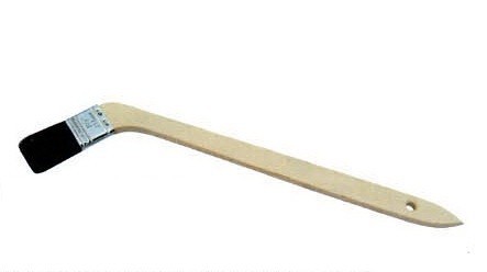 Quality ODM Black Natural Bristle Bent Handle Paint Brush 1" 2" for sale