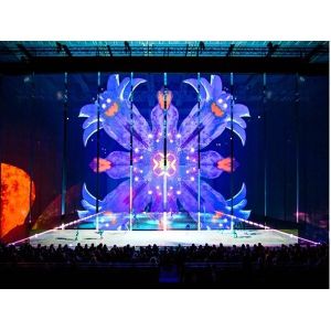 Live Show Gauze Fabric 3D Holographic Video Projection