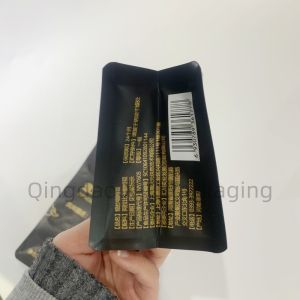 Kraft Paper Bag With Window Stand Up Pouch Black Doypack Zip Lock Food Storage