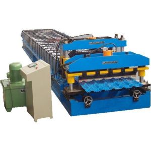 Buy cheap Hydraulic Power Automatic Metal Roofing Sheet Glazed Tile Making Machine 5 Ton Manual Decoiler from wholesalers