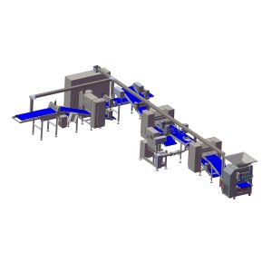 Buy cheap PLC Control  Soft Dough Baguette Bread Baking Making Equipment product