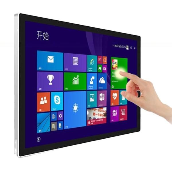 Buy cheap Wall mounted 43 inch self-service information terminal touch screen monitor PC interactive kiosk with Android or Win10 OS from wholesalers