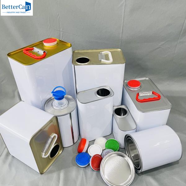 Buy cheap 1 Quart Car Paint Sets Empty Tin Cans 1liter Square Metal Packaging from wholesalers