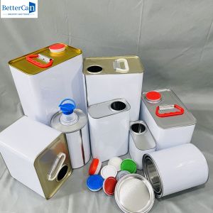 Buy cheap 1 Quart Car Paint Sets Empty Tin Cans 1liter Square Metal Packaging from wholesalers
