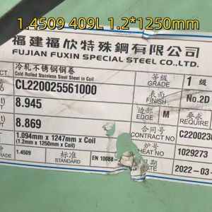 Buy cheap Grade SUH409L 1.4509 Stainless Steel Coil Strip Width 120 mm Thickness 2.00 mm For Exhaust Pipe from wholesalers