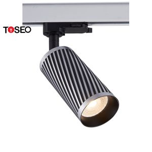 China Adjustable  Golden LED Ceiling Track Lights Aluminium AC 220-240V on sale