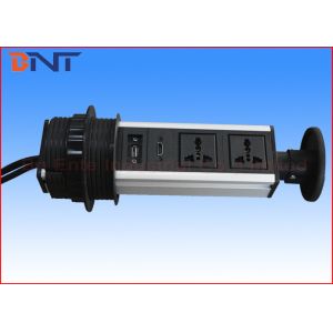 Buy cheap Manual Pop Up Counter Outlet , Vertical Pull Up Kitchen Worktop Electrical Sockets from wholesalers