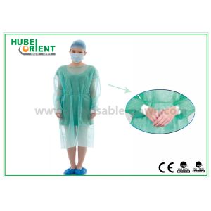 Buy cheap CE MDR PP PE Disposable Medical Gowns With Knitted Wrist from wholesalers
