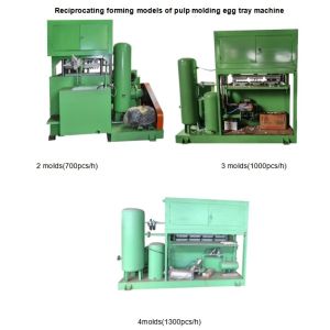 700/1000/1300/1500pcs/Hr Recycled Paper Pulp Egg Tray Machine Production Line