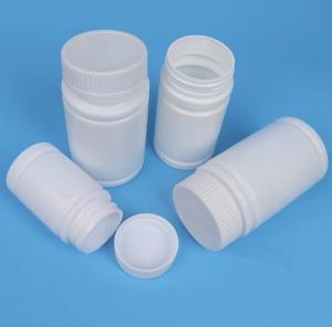 China Child Proof Medicine Bottles 40ml 50ml HDPE Pill Plastic Containers on sale