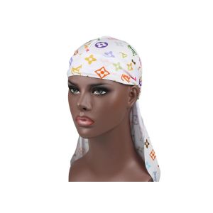 Buy cheap Colourful LV Silk Silky Satin Designer Durag  Supplier Wholesale from wholesalers