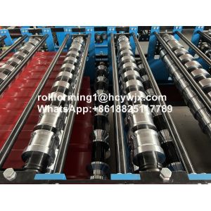 TR37-200/TR14-225 Double Layer Roll Forming Machine With Precuting Guillotine