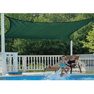 Buy cheap Rectangle Sand Sun Shade Patio Cover , Outdoor Shade Sails 10' X 13' 185GSM from wholesalers