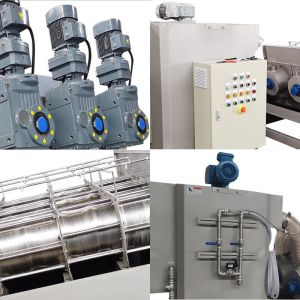 Mobile Stacked Screw Sludge Dewatering Machine Automatic Screw Press