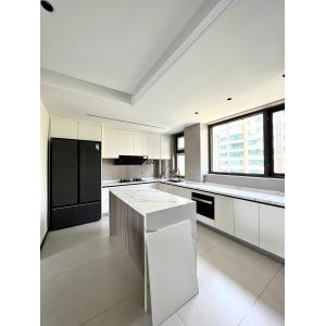 Buy cheap Modern Kitchen Cabinet with Quartz Countertop and Faucet from wholesalers