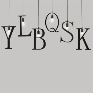 Buy cheap Nordic Pendant Lamp Z Words Music For Indoor Lighting Bar Bedroom kitchen Pendant Lamp(WH-VP-187) from wholesalers