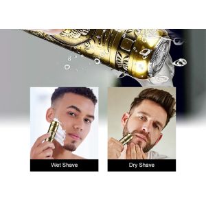 Dry Wet Rechargeable Electric Shaver Washable Blade For Men