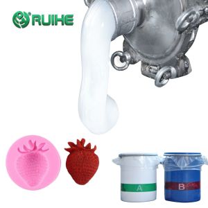 Food Grade Transparent Liquid Silicone Rubber With Elongation 400-500% Tensile