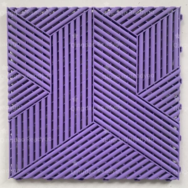 Buy cheap Industrial Purple 2500Lbs Interlocking Flexible Tiles For Garage from wholesalers
