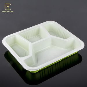 Buy cheap 4 Compartment Disposable 23.5*20.5*3.5cm Airline Food Tray from wholesalers