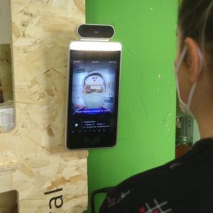 Buy cheap HFSecurity RA08T Face Temperature Detection And Recognition Terminal from wholesalers