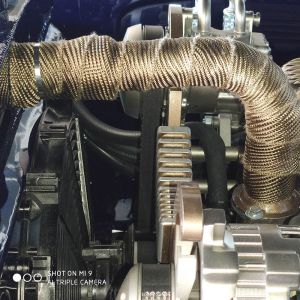 2"x6.5" Titanium 1000°C Spark Plug Wire Boot Protective Sleeve with Silica