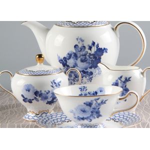 Buy cheap Blue And White 180CC Paragon Fine Bone China Tea Set from wholesalers