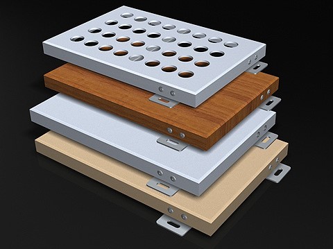 Quality Perforated Wood Grain Dibond 3mm Aluminium Composite Panel  for sale