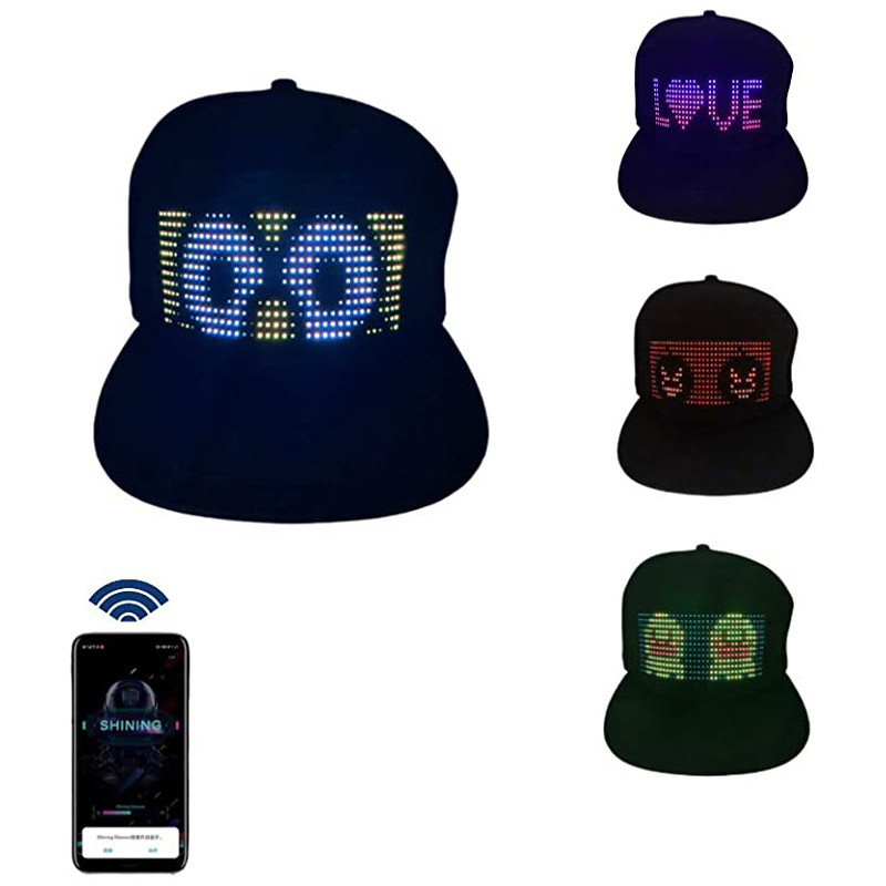 Buy cheap Bluetooth LED Programmable Hat Customized App Control Smart Cap from wholesalers