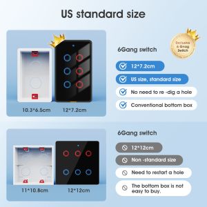 Buy cheap Tuya Wifi switch Type C Timing Voice App Alexa Google Home Smart Home Wireless WiFi RF433 US Wall Touch Switch from wholesalers