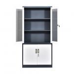 Buy cheap 0.14cbm Glass Steel Office Cupboard With Adjustable Shelves from wholesalers