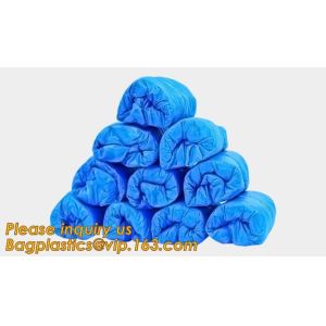 Buy cheap Disposable colorful antistatic PE CPE PP SMS Microporous shoe cover good quality low price waterproof shoe bagease pack from wholesalers