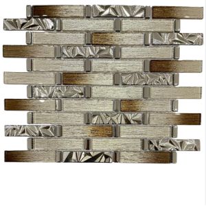 Buy cheap China Latest Mixed Color Glass Crystal Mosaic Tiles Bathroom Wall Tile from wholesalers