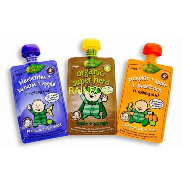 Transprent Side Gusset Pouch for Water / Beverage , Doypack With Zipper