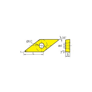 Buy cheap VCMT CNC Insert with HRA90 Hardness for 45HRC-65HRC Workpieces and 3 Years Warranty from wholesalers