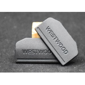 Buy cheap SGS Irregular Embossed Plastic Zipper Puller Clothing Patches from wholesalers