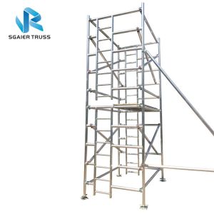 H Frame Platform Aluminium Mobile Scaffold Stable Performance Easy To Carry