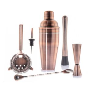 Buy cheap Stainless Steel Cocktail Kit Shaker Mixer Drink Bartender Antique Copper Barware Set from wholesalers