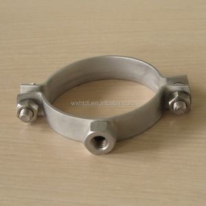Spring Split Ring Pipe Securing Clamp Hanger
