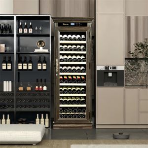 Buy cheap Custom Wine Cooler Cabinet With Touch Control Panel And Locker from wholesalers