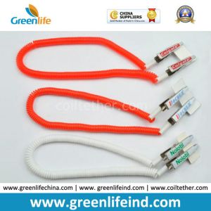 Buy cheap Security Elastic Napkin Coil Tether Holder Blue Spring Clips from wholesalers