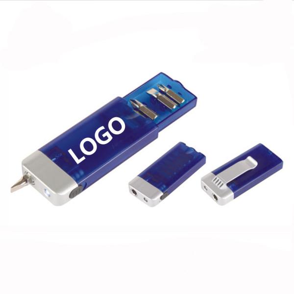 Quality Stainless Steel Promotional LED Screwdriver Set  Logo Customized for sale