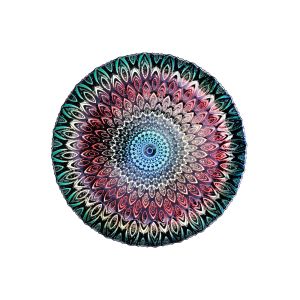 Buy cheap Baroque Style Retro Round Crystal Glass Plates 32cm 13 Inch from wholesalers